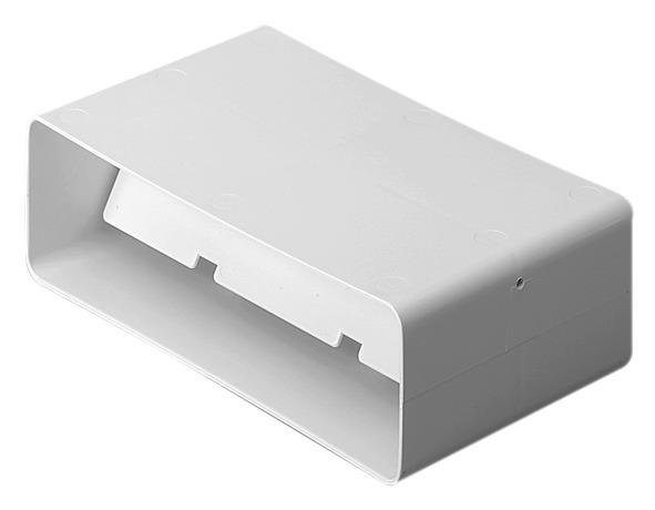 Rigid Duct 220×60 Straight Connector with Damper