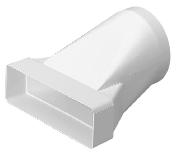 EasiPipe 125 In-Line Adapter Round 125 to Rectangular 204×60