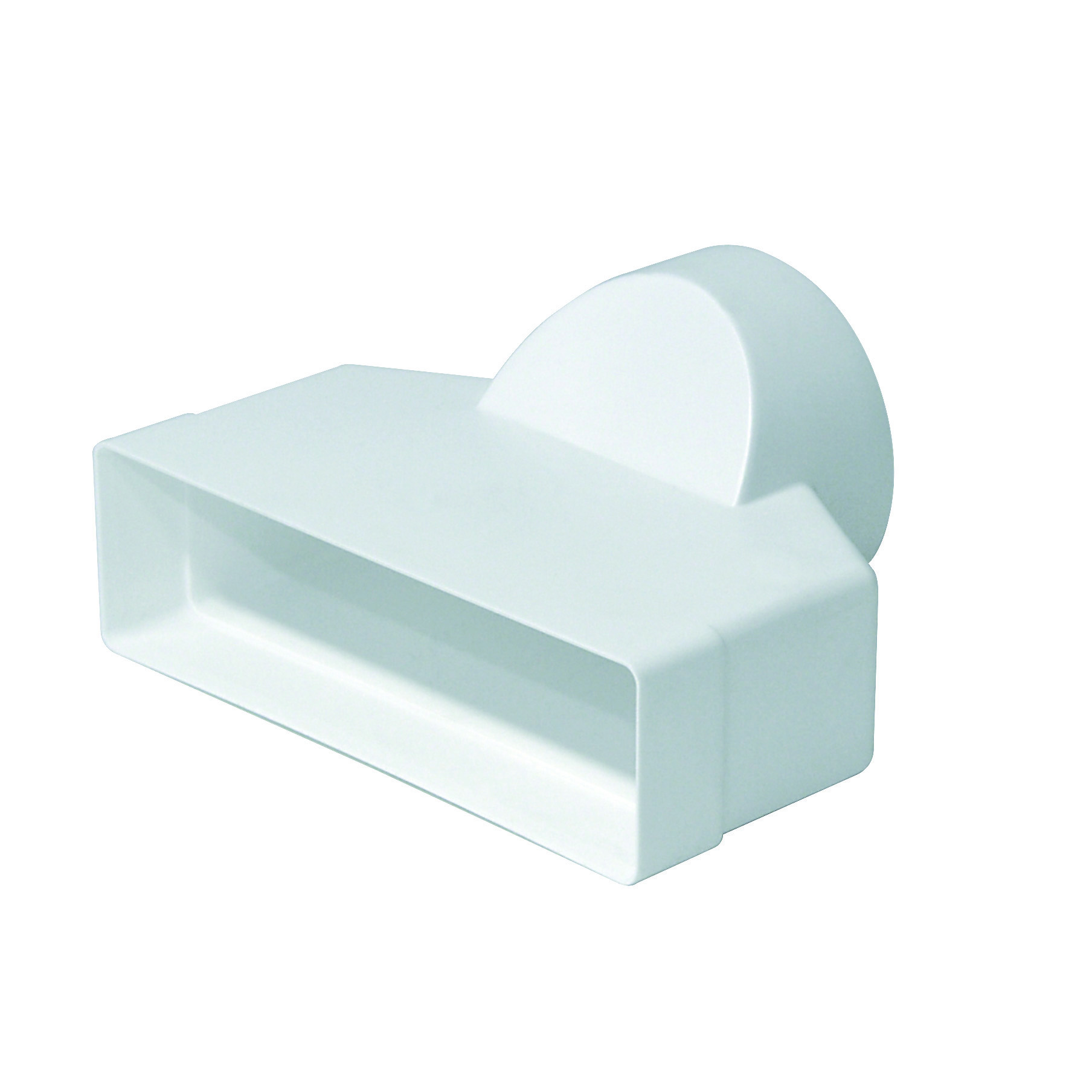 EasiPipe 100 In-Line Adapter Rectangular 204×60 to Round 100mm