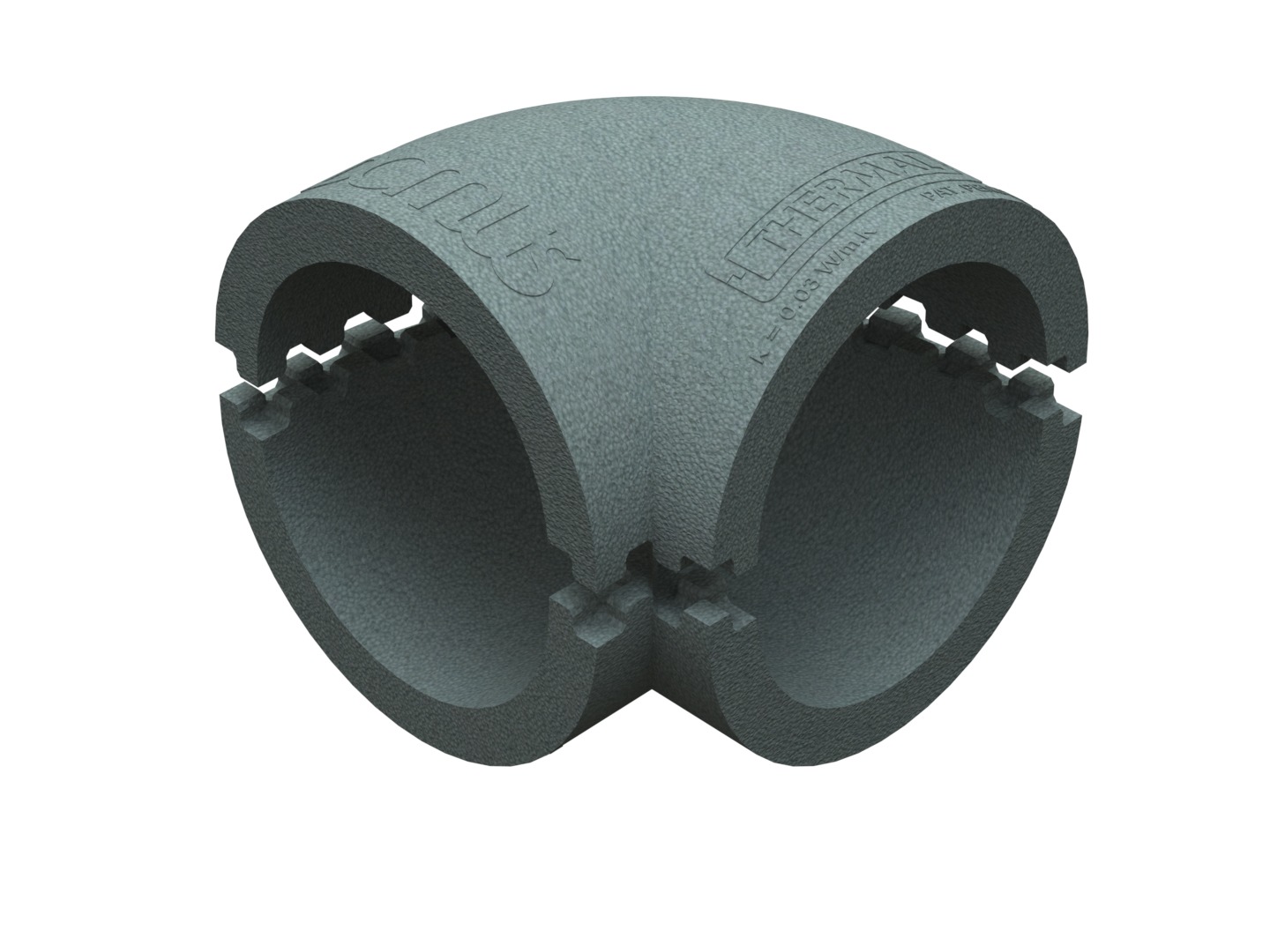 EasiPipe 100 Rigid Duct Insulation 90º Horizontal bend