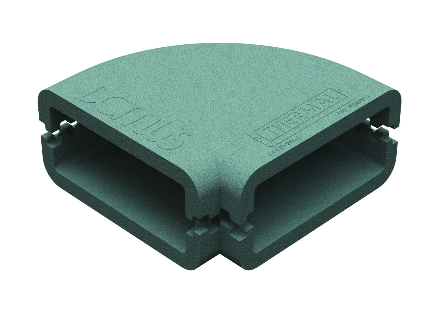 Megaduct 220×90 Duct Insulation 90º Horizontal bend