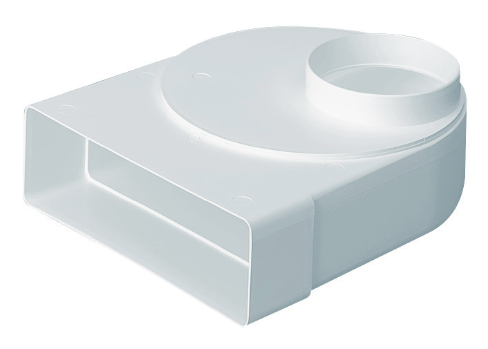 EasiPipe 100 Plenum Offset Rotating Spigot 204×60 to 100mm