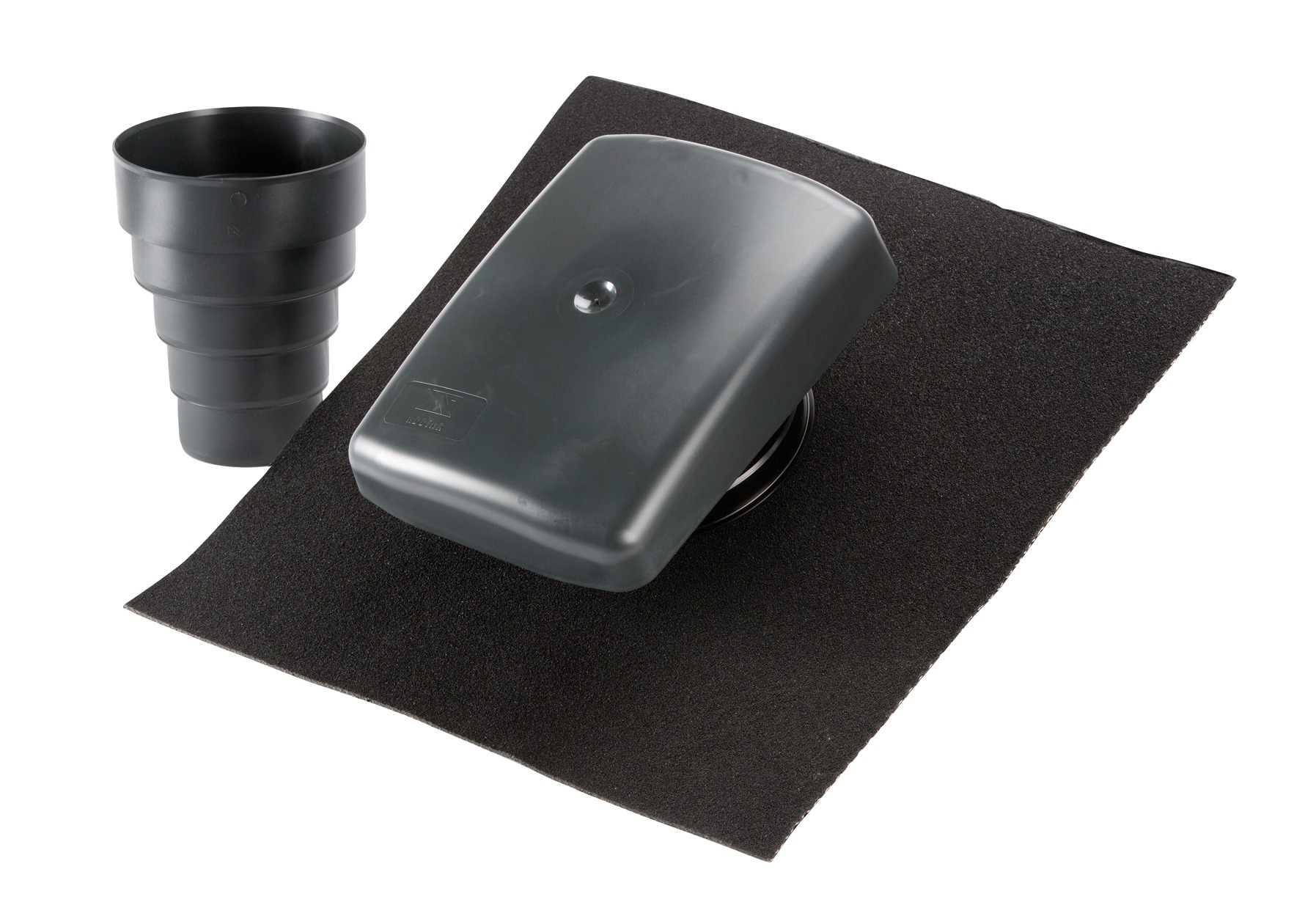 External Roof Duct Terminals, Black/Grey