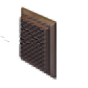 Rigid Duct Outlet Louvered Grille 100mm Brown