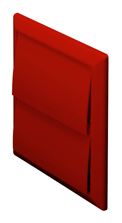 Rigid Duct Outlet with Gravity Flaps 125mm Terracotta