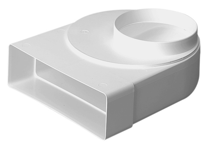 EasiPipe 150  Offset Rotating Spigot Plenum 204×60 to 150mm