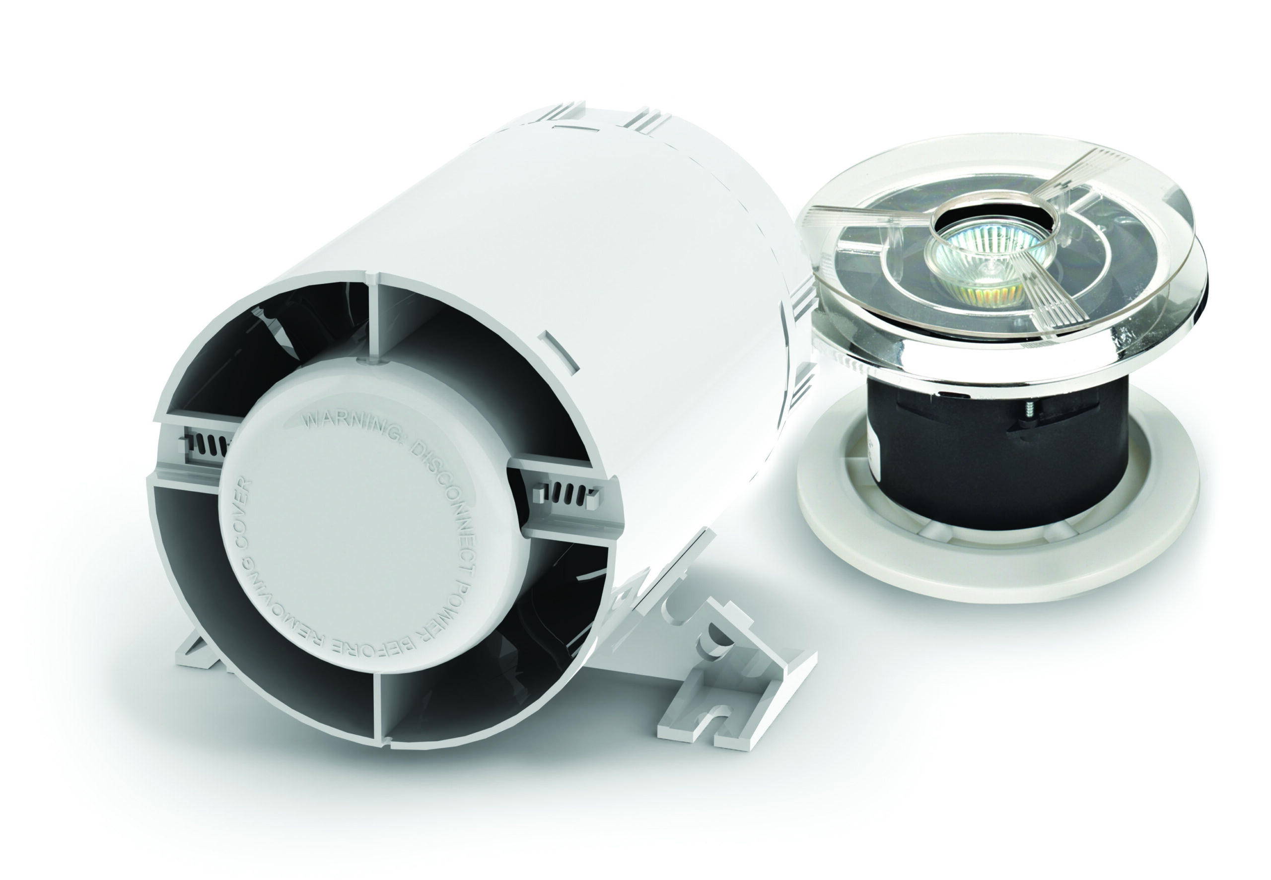 In-Line Axial GLD100 Fan Inc. Timer, Duct kit & LED light