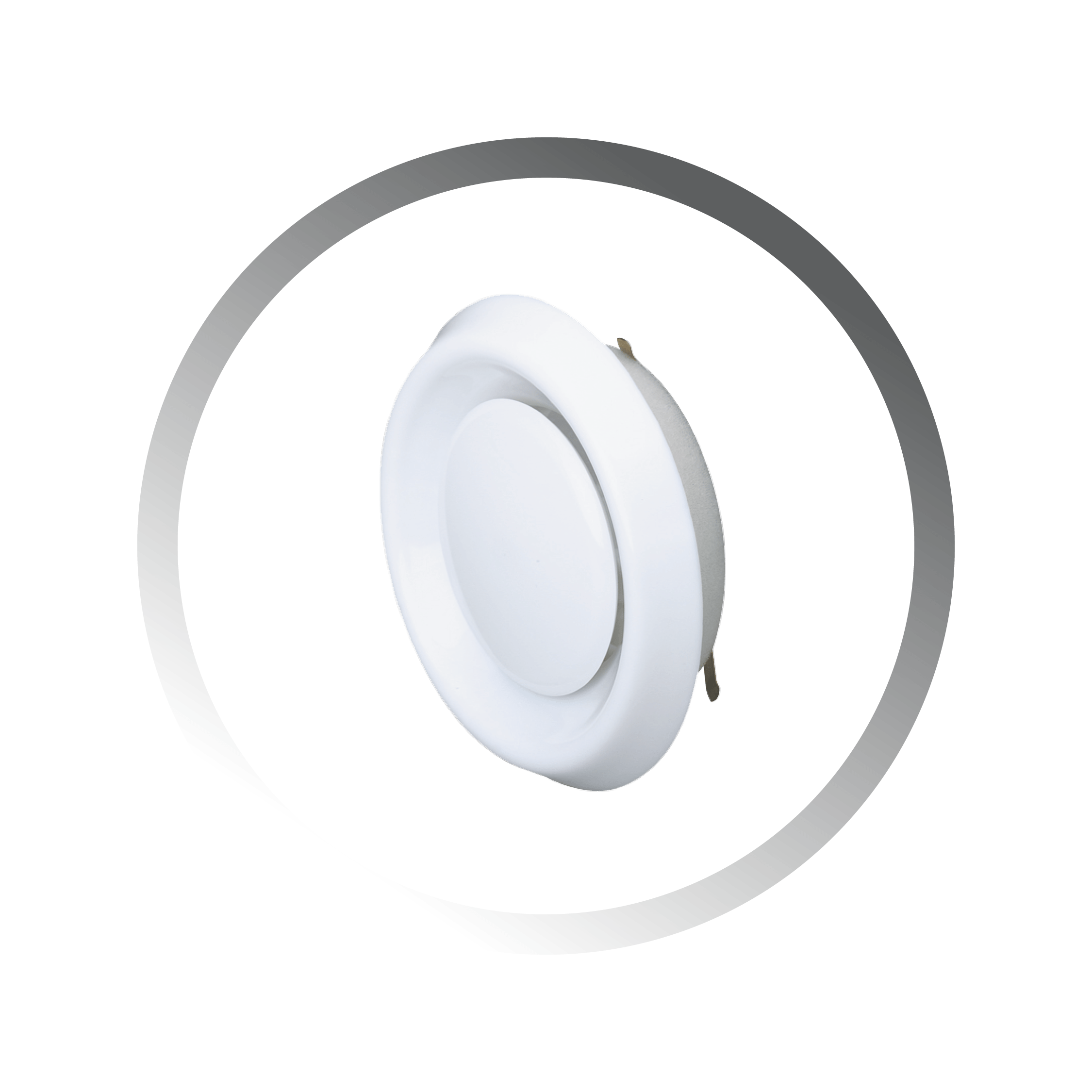 internal grille product in grey halo