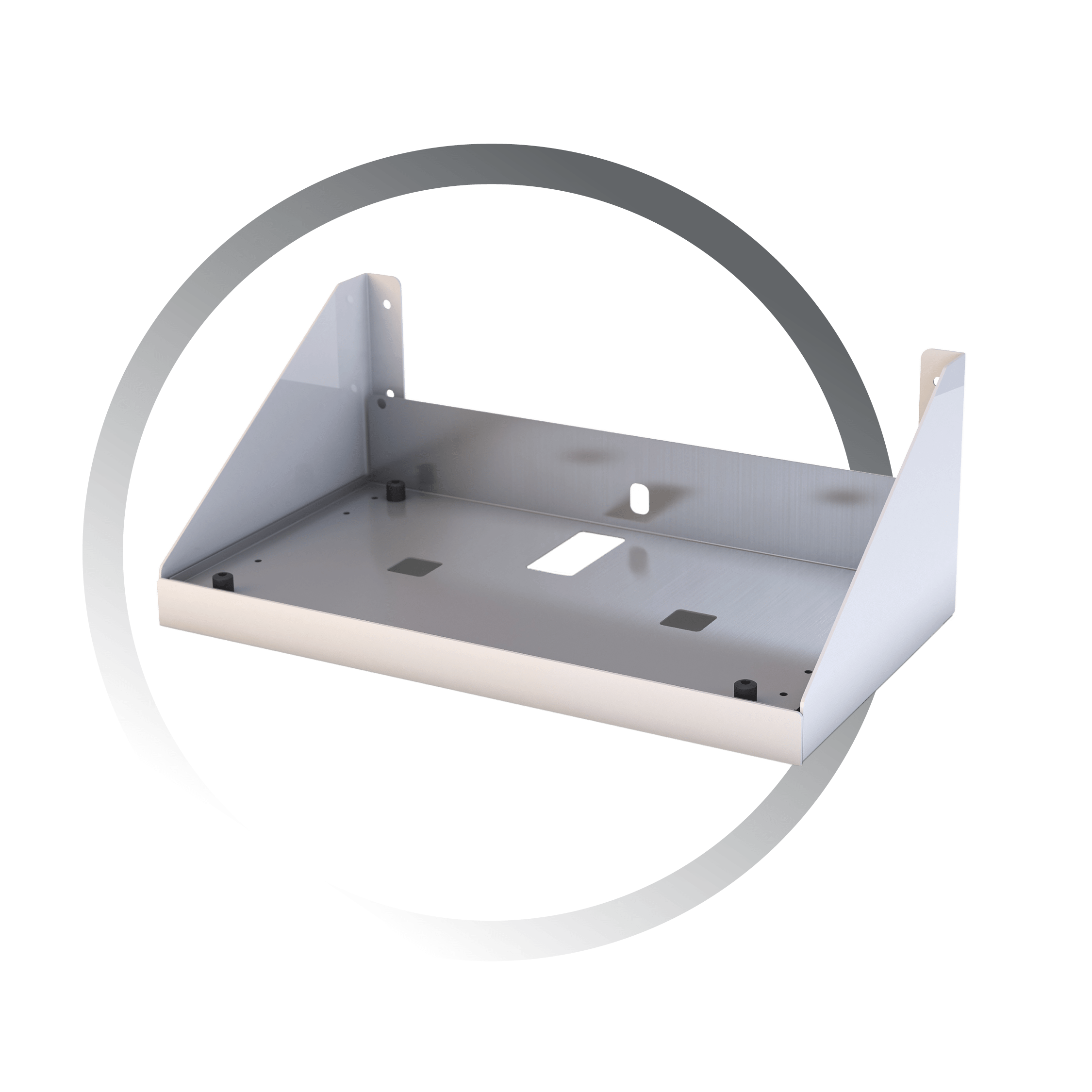 MVHR tray product in grey halo